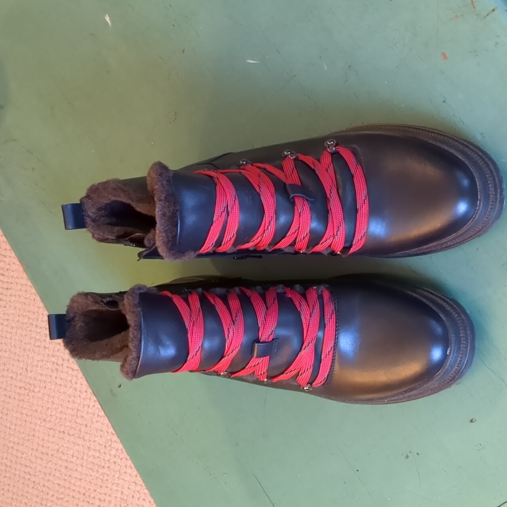 Naturalizer Julian Waterproof Boot Black Leather Upper - Picture 3 of 12